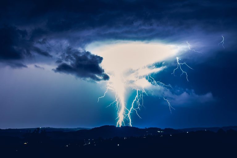 Role of Lightning in Breaking Down Ozone Molecules